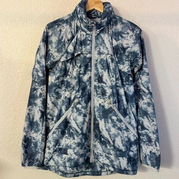 Lululemon Miss Misty Jacket Full Zip Winderbreaker Alberta Silver Fox Blue S - Picture 2 of 13